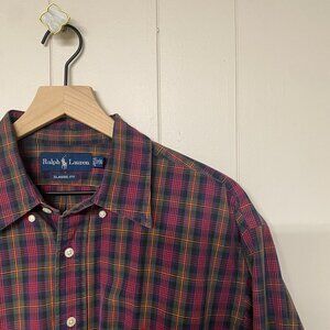 Ralph Lauren Blue Label Men's Long Sleeve Classic Fit Button Down, 17 XL